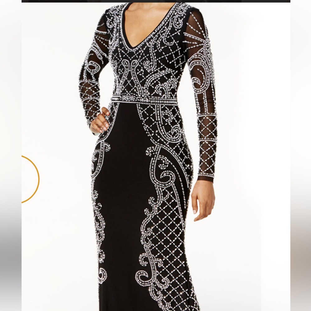 Xscape Black Long Sleeve Dress 🖤